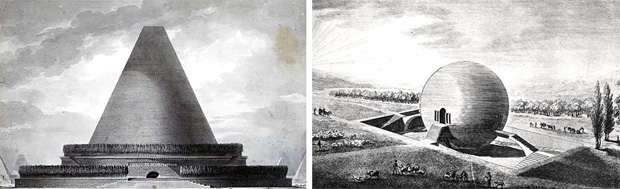 Boullee's Cenotaph en Ledoux's Utopia