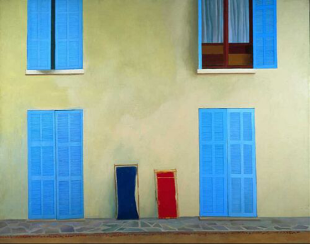 David Hockney -Two deckchairs